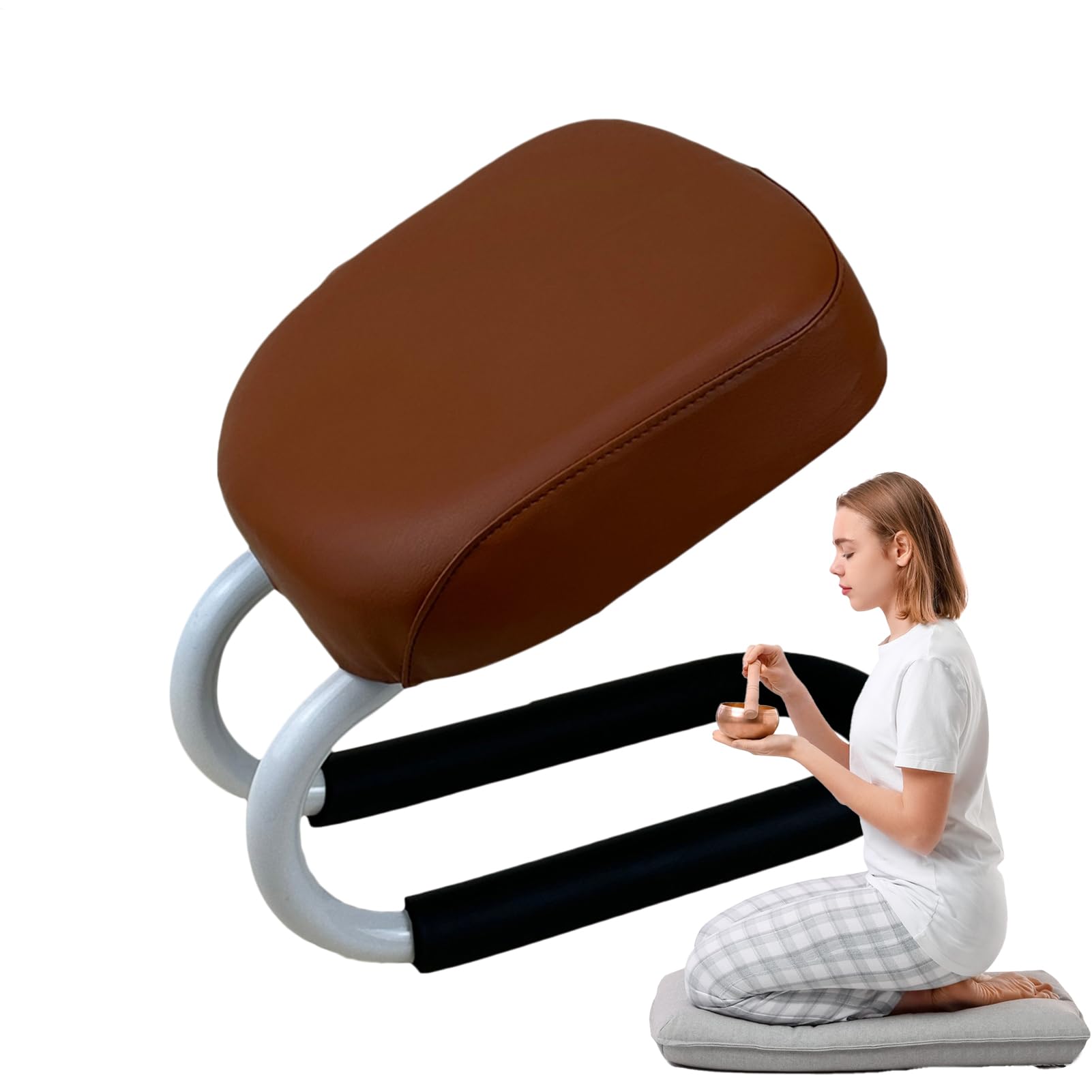 Chaise de méditation antidérapante à coussin doux ergonomique