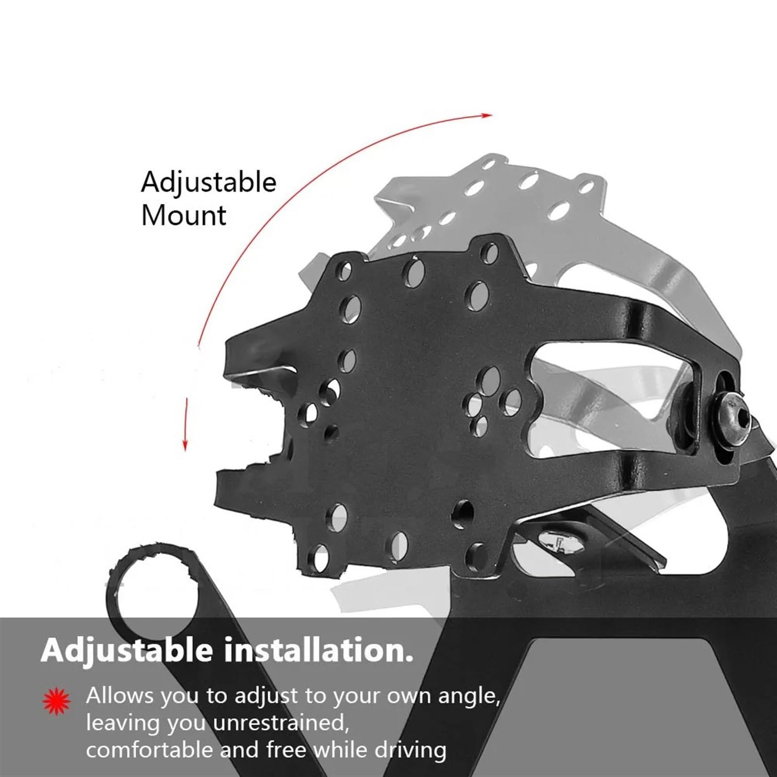 Supporto Cellulare Moto Per Ducati Per Multistrada 1200 MY 2013 2014 SUPPORTO GPS/SMARTPHONE Supporto Per Cavalletto Anteriore Per Moto Smartphone(B)
