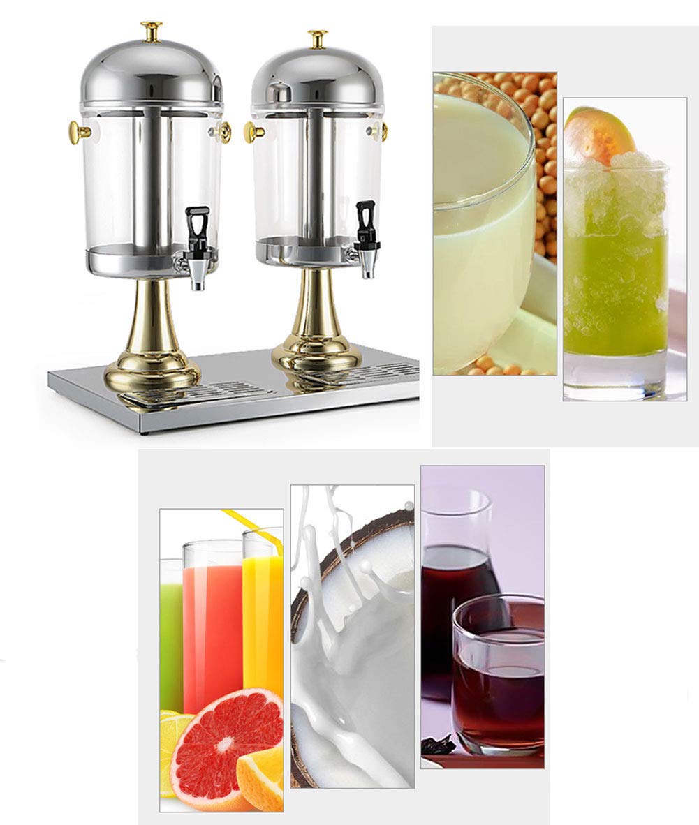 Wasser-Saftspender, Saftspender, strapazierfähig, für kalte Säfte, Getränke, kommerzielle Getränke, Einzelschüssel, Entsafter, Edelstahl, Frühstück
