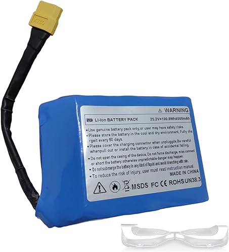 Batería para Hoverboard 25.2V 4000mAh batería recargable de iones de litio actualización con enchufe XT60