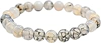 Vista 788 de Amazing Gemstone Pulsera de cristal para mujeres y hombres, pulsera de cristal curativo de protección, pulsera elástica con cuentas de piedras