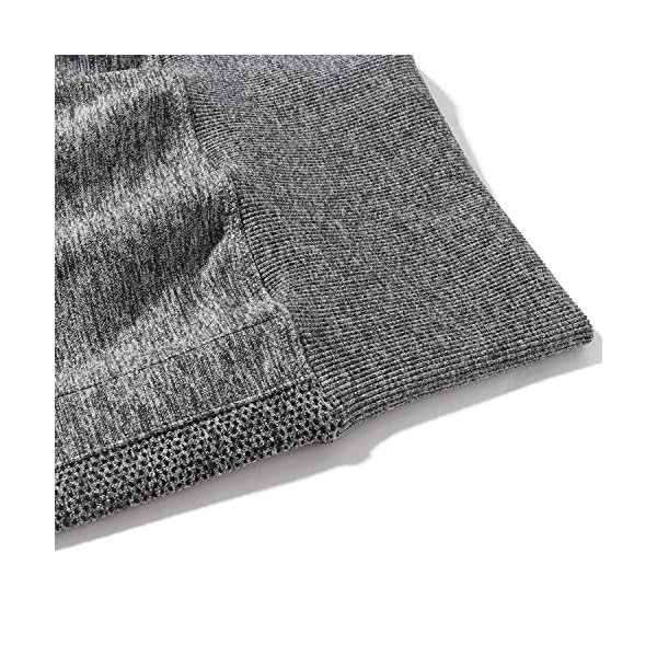 MOSHENGQI-Womens-Seamless-Butt-Lift-Leggings-High-Waisted-Yoga-Pants-Ribbed-Workout-Slimming-Tights MOSHENGQI Womens Seamless Butt Lift Leggings High Waisted Yoga Pants Ribbed Workout Slimming Tights(Medium,#8 Seamless Gray-3)