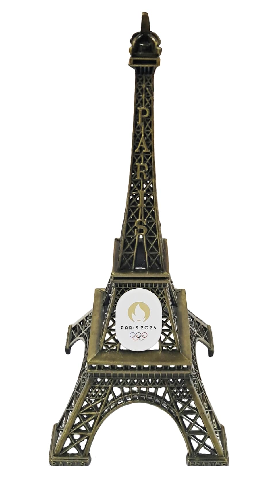 PARIS 2024 Wieża Eiffla JO Oficjalna kolekcja Igrzysk Olimpijskich i Paraolimpijskich - 15 cm, Brązowy, 15 cm
