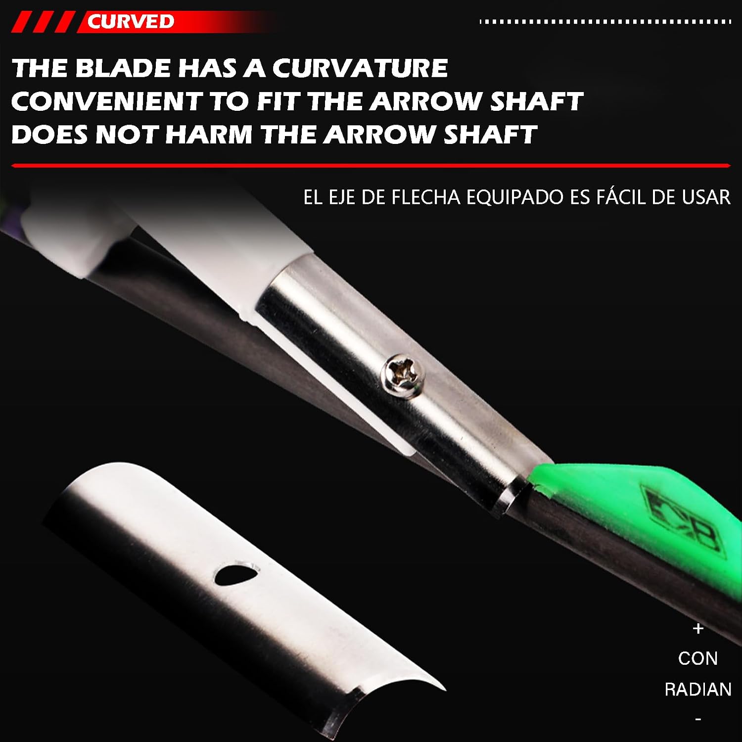 Archery Arrow Feather Scraper Stripper Feather Fletching Removing Tool Portable Arrow Feather Knife for Shooting Hunting Accessories