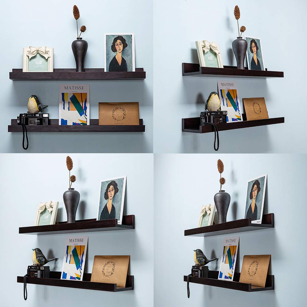 Buy Rustic Wood Floating Nursery Shelves Wall Picture Shelf Pine