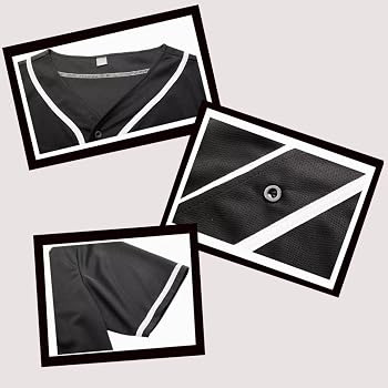 ピ*ト様 [Jung Kook for  ] ベースボール Amazon.com: JUNG KOOK Mens Baseball Jersey Button Down Plain