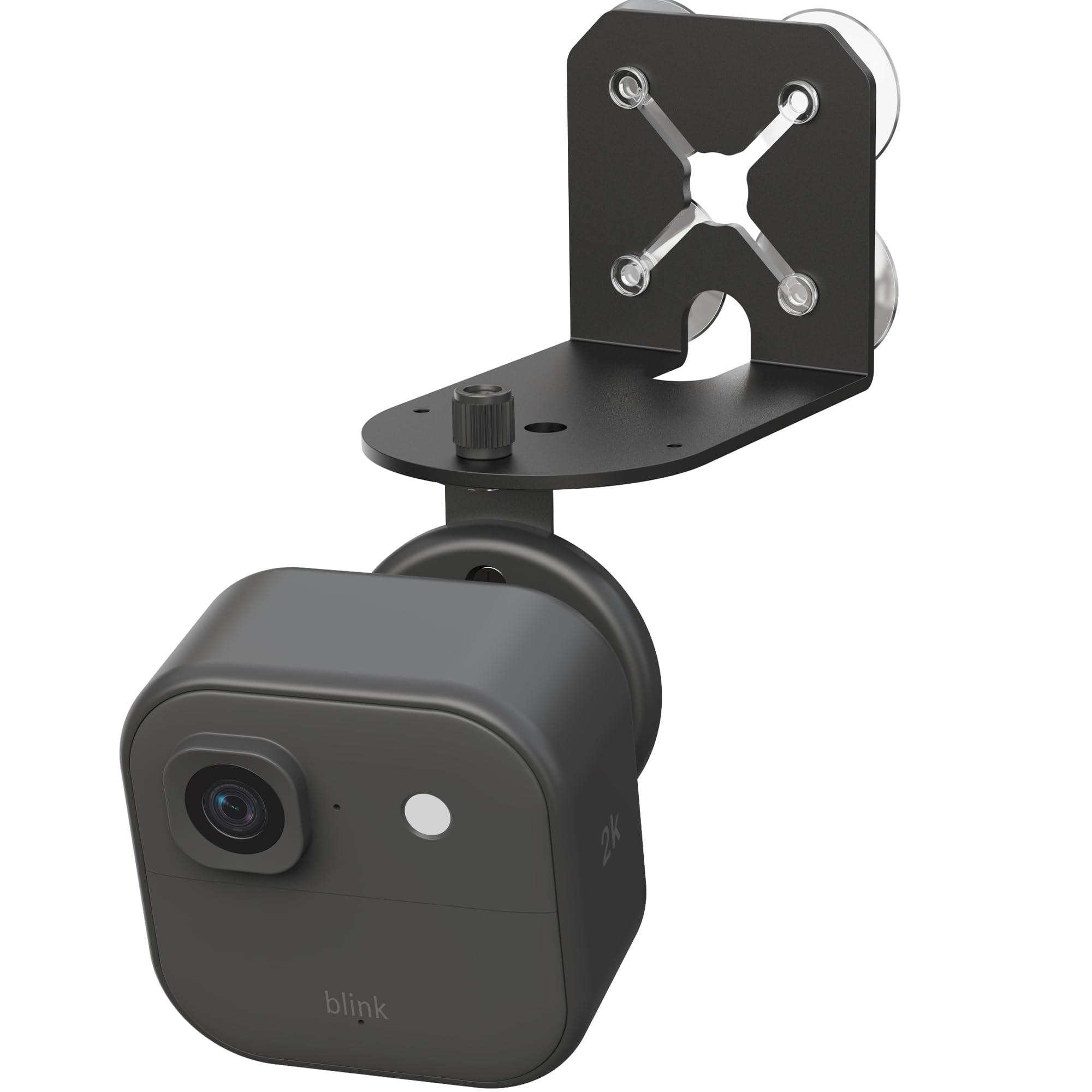 View 1 of 2-in-1 Metal Camera Mount for Blink Outdoor 4 & Blink Mini, ?2026 Upgrade? Big Suction with 360° Adjustable Bracket, Window Suction or Screw Wall Mount, Heavy Duty, Black