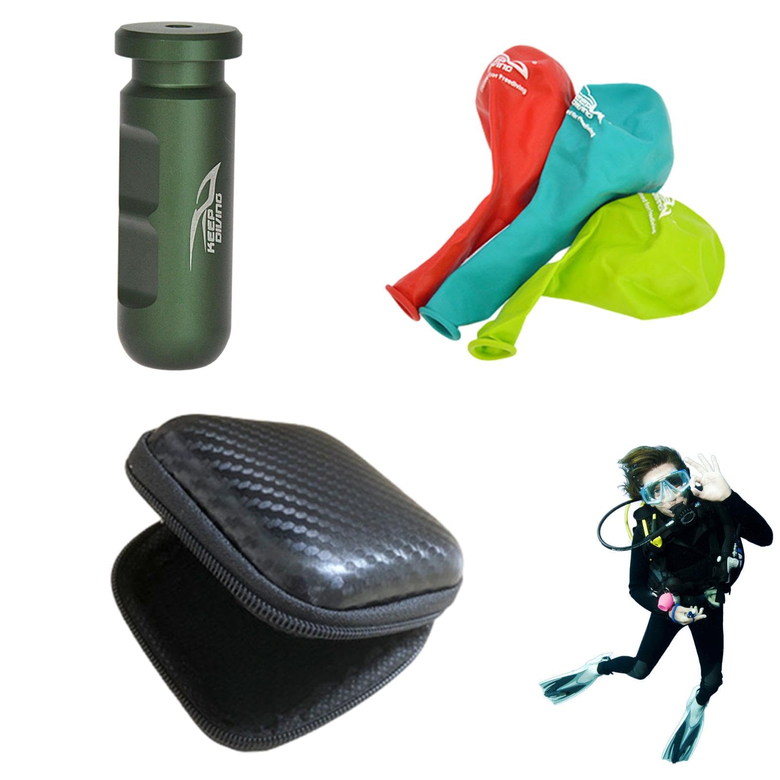 Frenzel Equalization - Simulador de equilibrio de oídos, entrenador de buceo reutilizable, equilibrio de oídos, entrenador de respiración submarino para buceo libre, natación