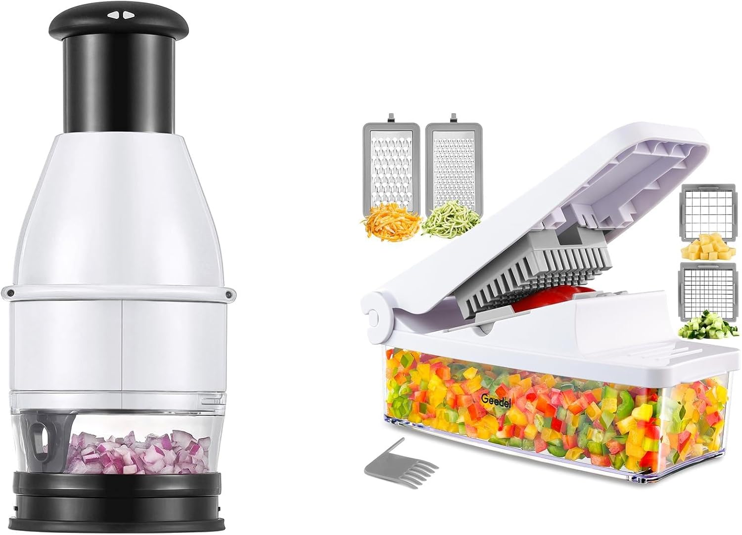 Food Chopper and Vegetable Chopper Bundle