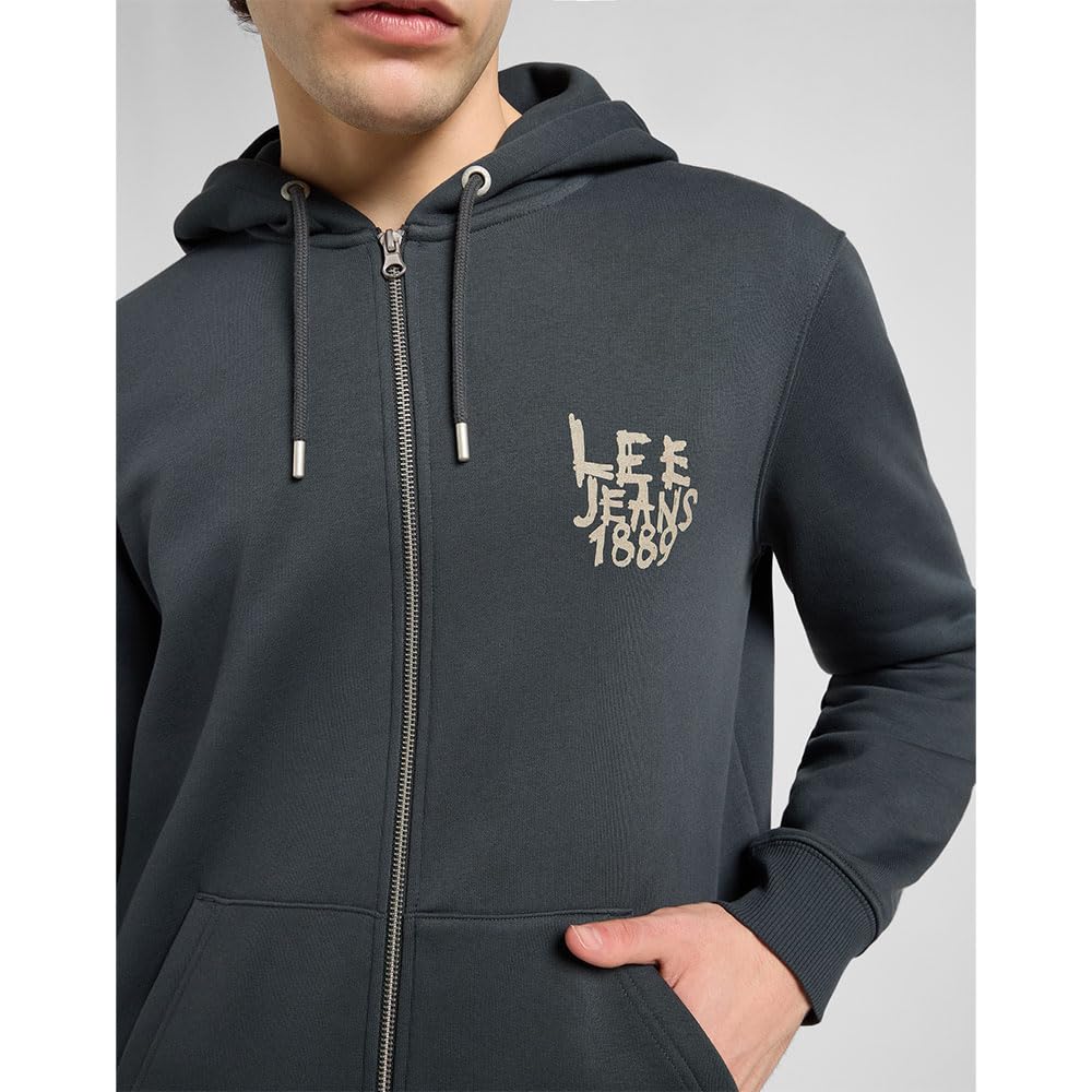 Lee Bluza z kapturem Mężczyźni Elevated Ess Zip Hoodie
