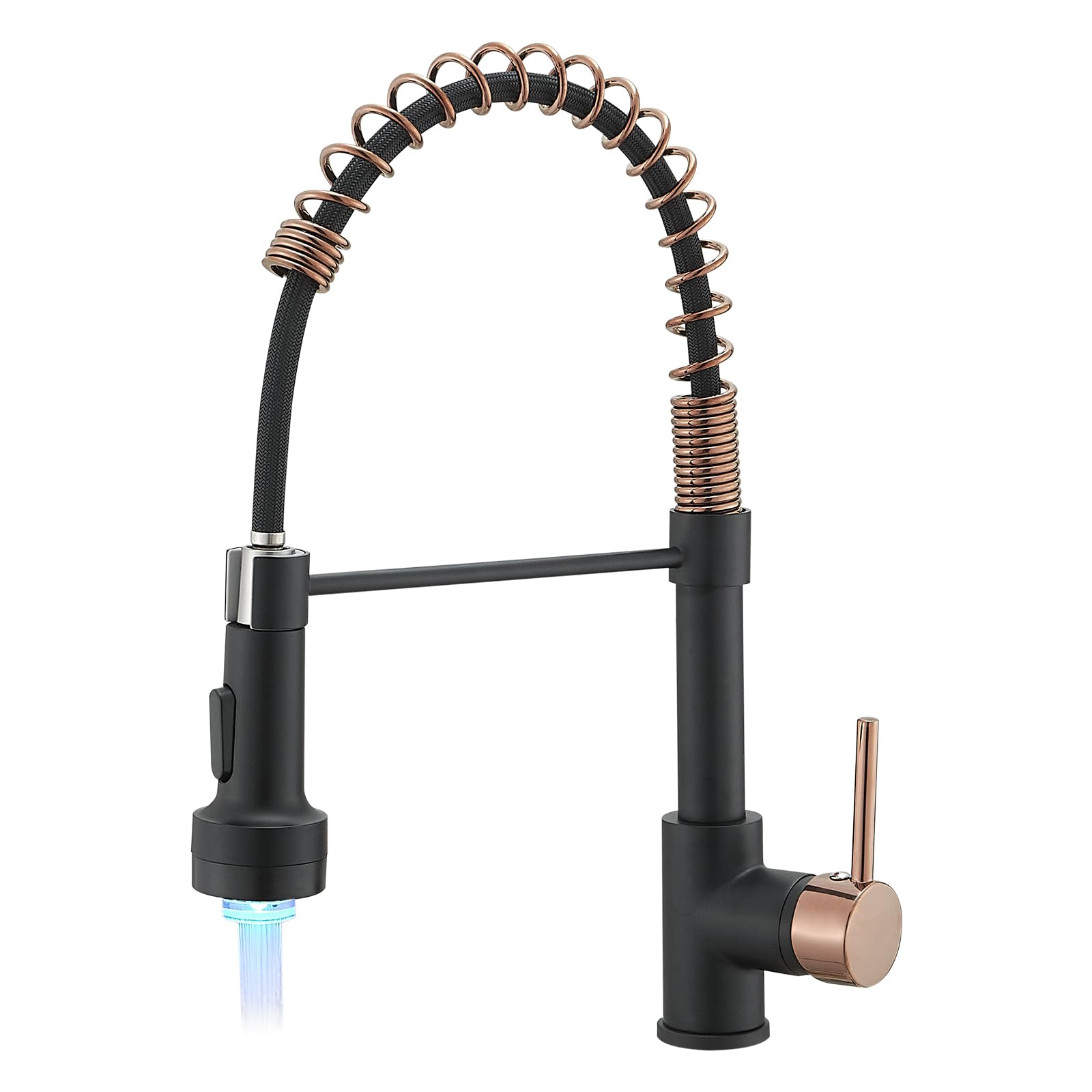 Kitchen Faucets Black AIMADI, Single Handle One Hole Matte Black and