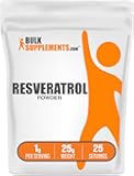 BulkSupplements.com Resveratrol Powder - Resveratrol Supplement, from Polygonum Cuspidatum - Antioxidant, Gluten Free, 1g per Serving, 25g (0.88 oz) (Pack of 1)