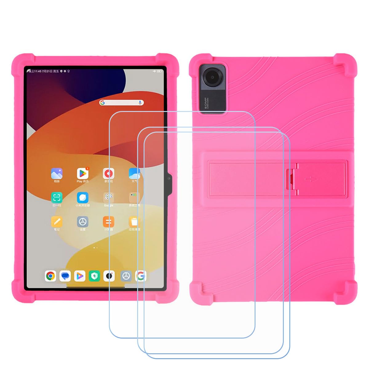 Coque Tabwee W90 11" LCEHTOGYE rose et 3 verres trempés - 6