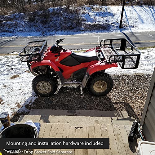 Titan Ramps Front Atv Basket 17" W X 36.5" L X 6" H Durable Mesh Steel Cargo #TOP6