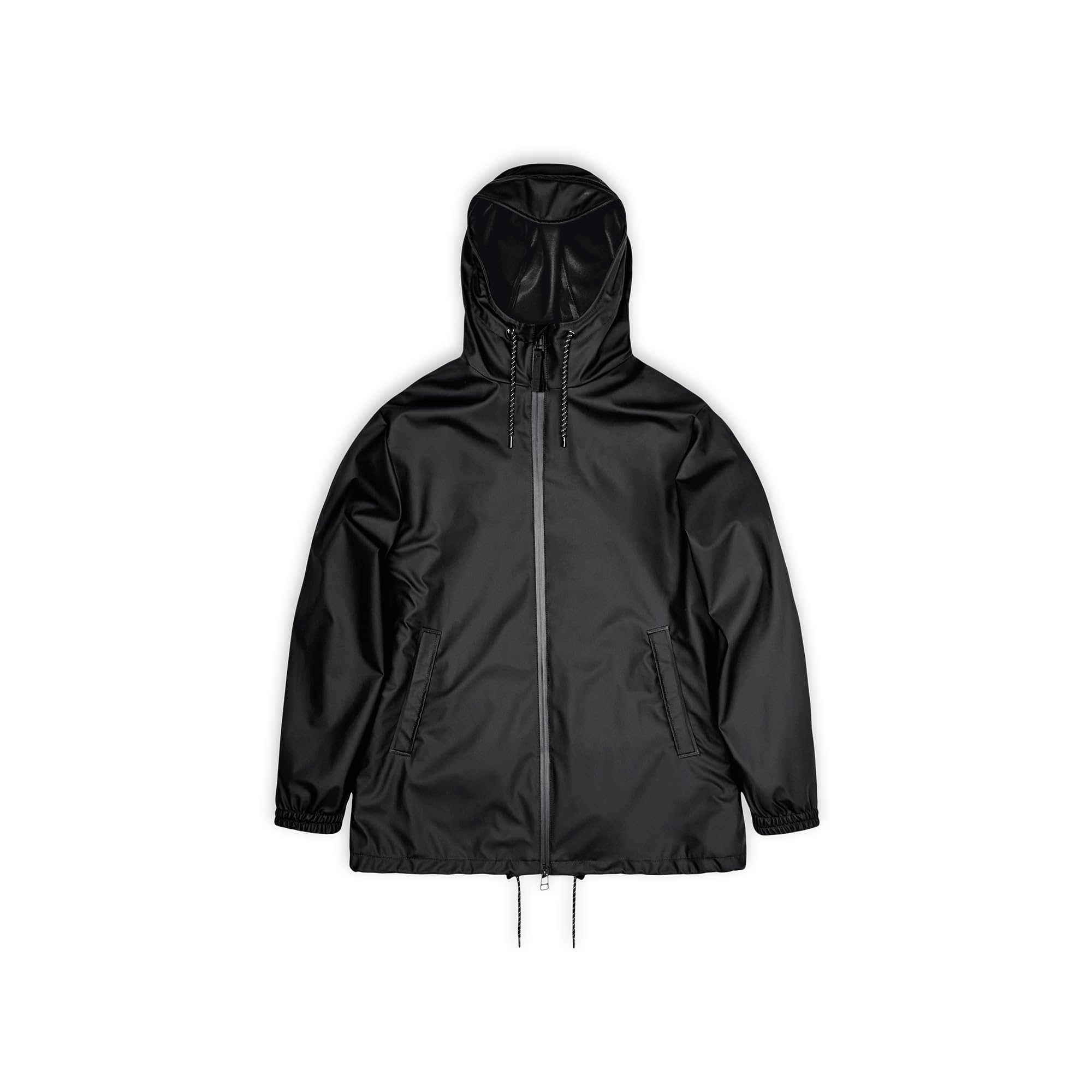 Rains Men's Black Storm Breaker Waterproof Jacket in Size L, Sports Direct