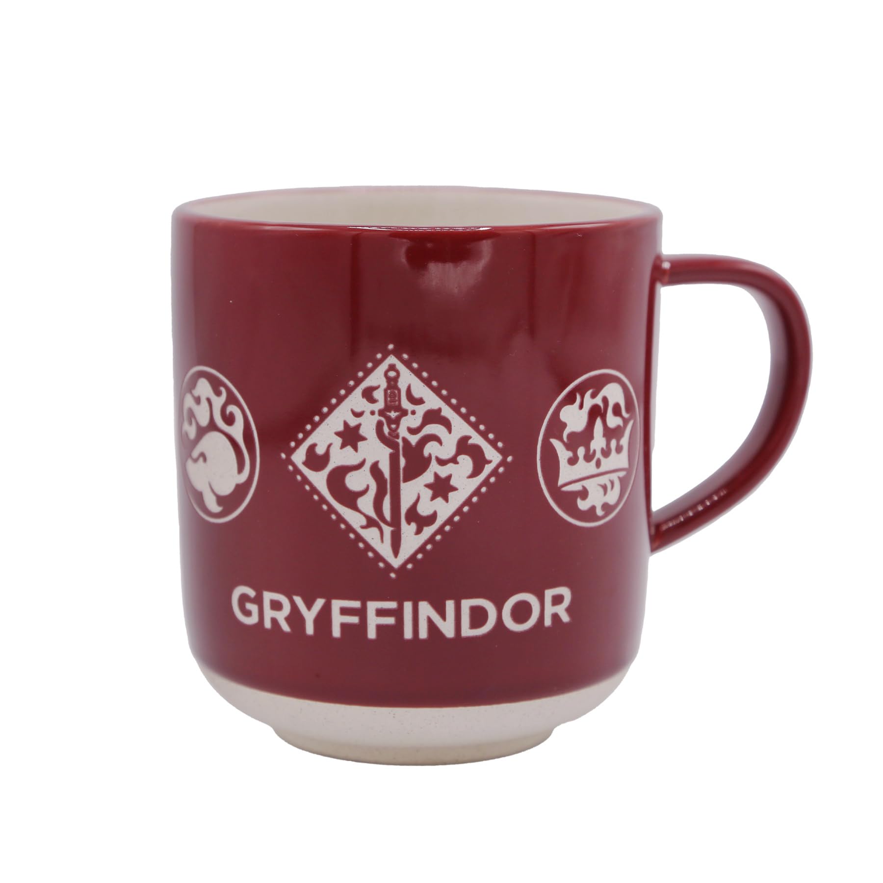 Harry Potter Gryffindor Stoneware Mug, Burgundy Cup with House Crest, 470ml