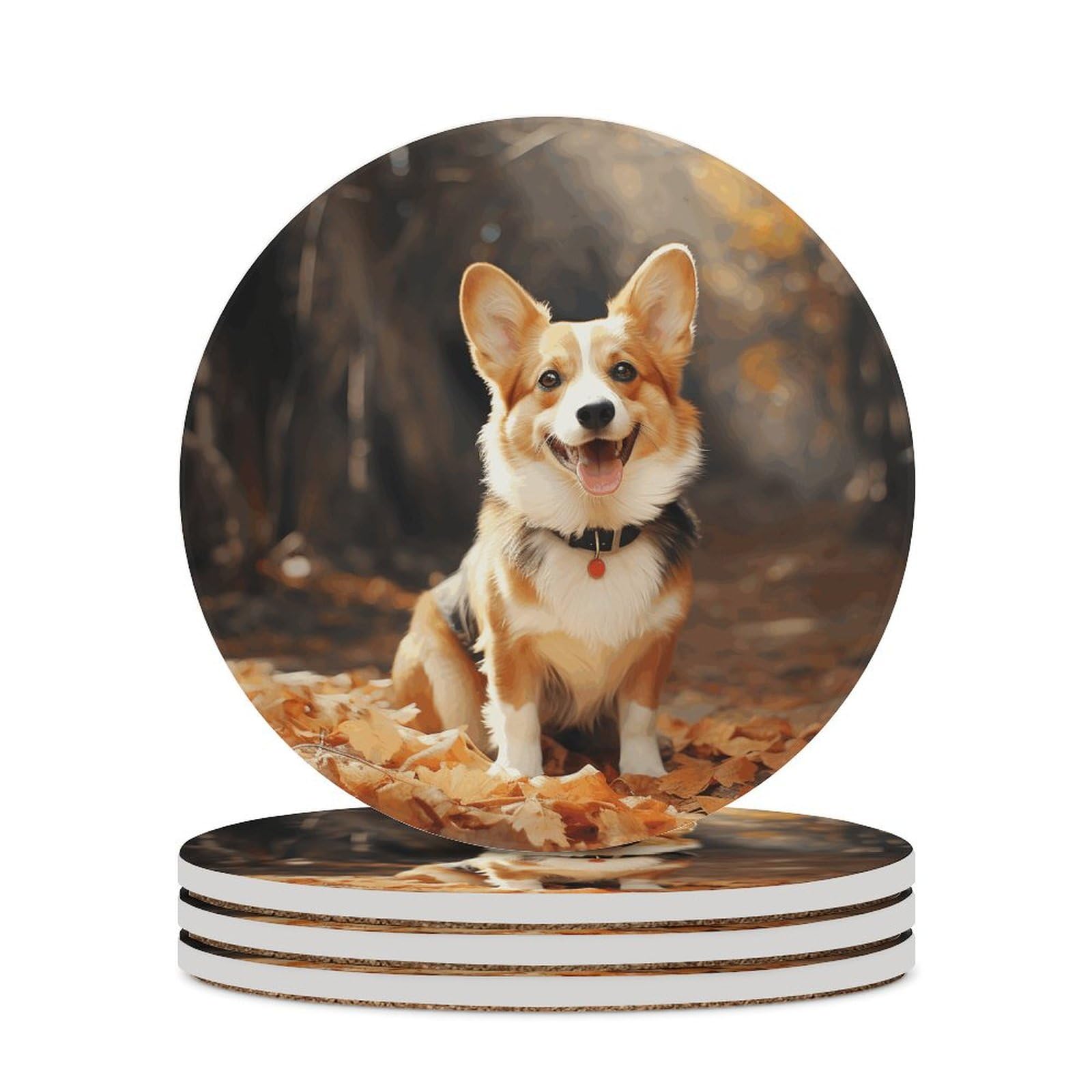 Dessous de verre Corgi pour protéger et réussir votre décoration de bureau avec style