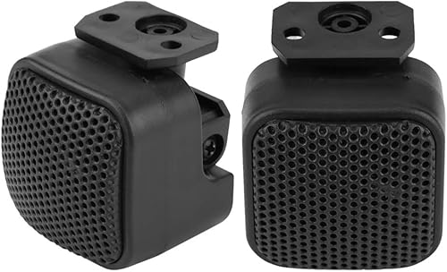 Miniatura 8 de Acouto Tweeters de audio para automóvil, 1 par de altavoces cuadrados universales de audio para automóvil, tweeters de cúpula rectangulares para