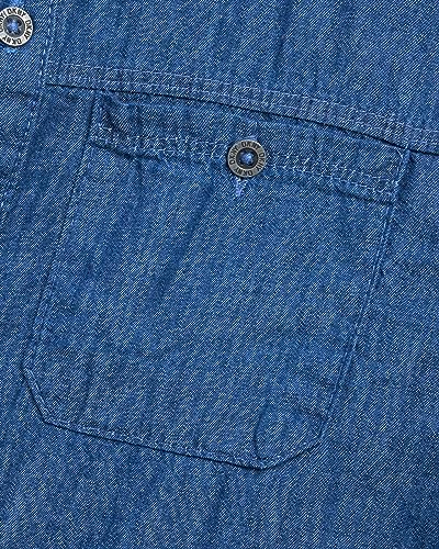 DKNY Boys' Shirt - Classic Fit Woven Long Sleeve Button Down Shirt - Casual Collared Shirt for Boys (8-20)4