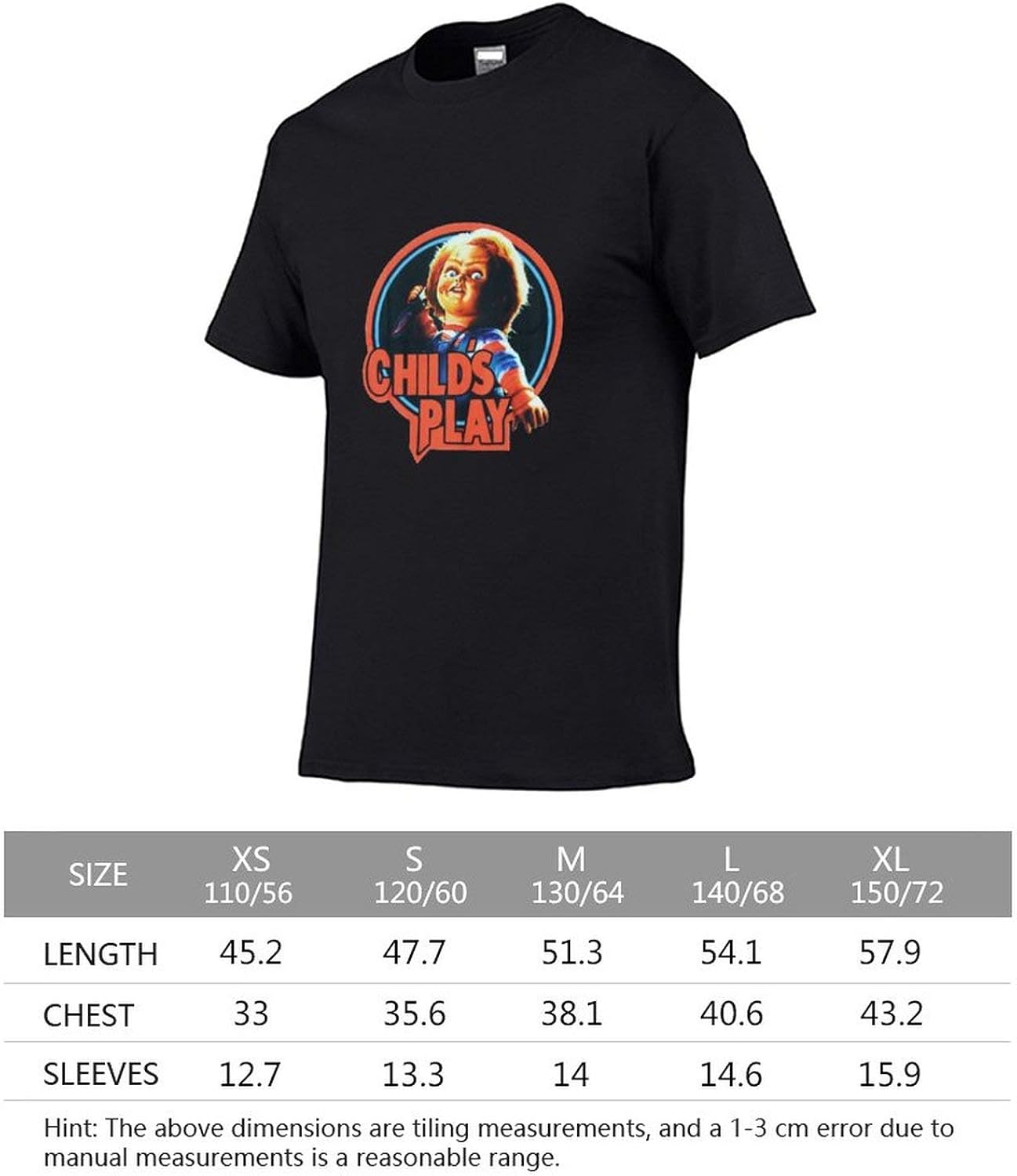 Amazon 子供服 Tシャツ チャッキー チャイルドプレイ ホラー映画 半袖 キッズ服 トップス 短袖 夏用服 Uネック 男の子 女の子 吸汗性良い カットソー 柔らかい 寝間着 お出かけ Tシャツキッズ 速乾 110cm 150cm Tシャツ カットソー 通販