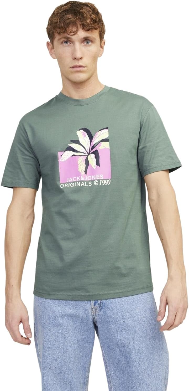 JACK & JONES Male T-Shirt Printed Crew Neck T-Shirt