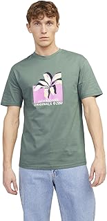 تيشرت تامبا للرجال بطباعة على كامل التصميم بنمط العلامة التجارية من جاك اند جونز