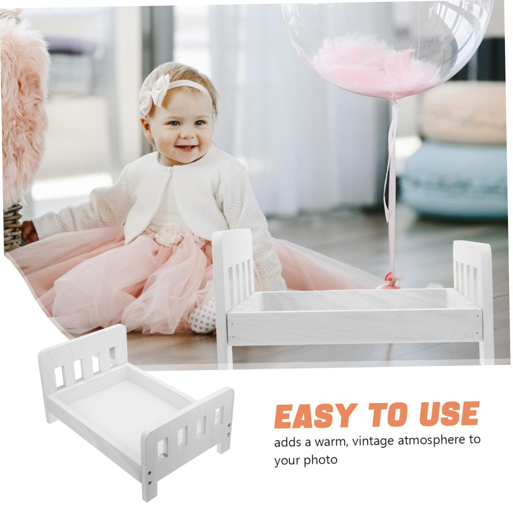 PRETYZOOM Accessorio Fotografico Per Lettino Vintage Per Neonati Seggiolino Per Foto Di Neonati Per Servizi Fotografici Di Bambini E Bambine