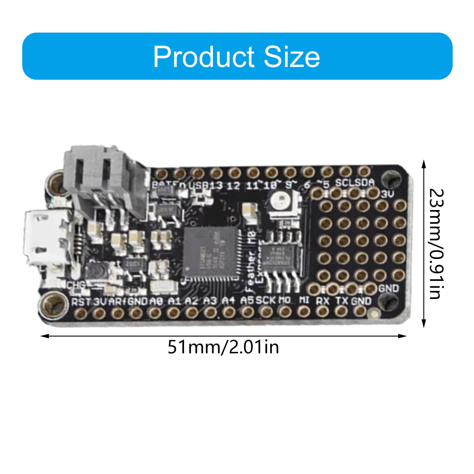 403 Plumage M0 Express ATSAMD21 M0 - Placa de desarrollo de alto rendimiento, instalación simple, pequeña para programadores, placa PCB