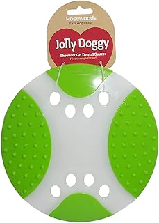 Rosewood Throw-n-Go Dental Saucer Dog Toy, 23 cm/9-Inch