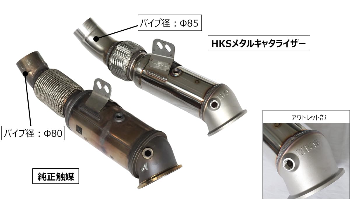 Amazon | HKS 排気系パーツ メタルキャタライザー GRスープラ(3BA-DB06