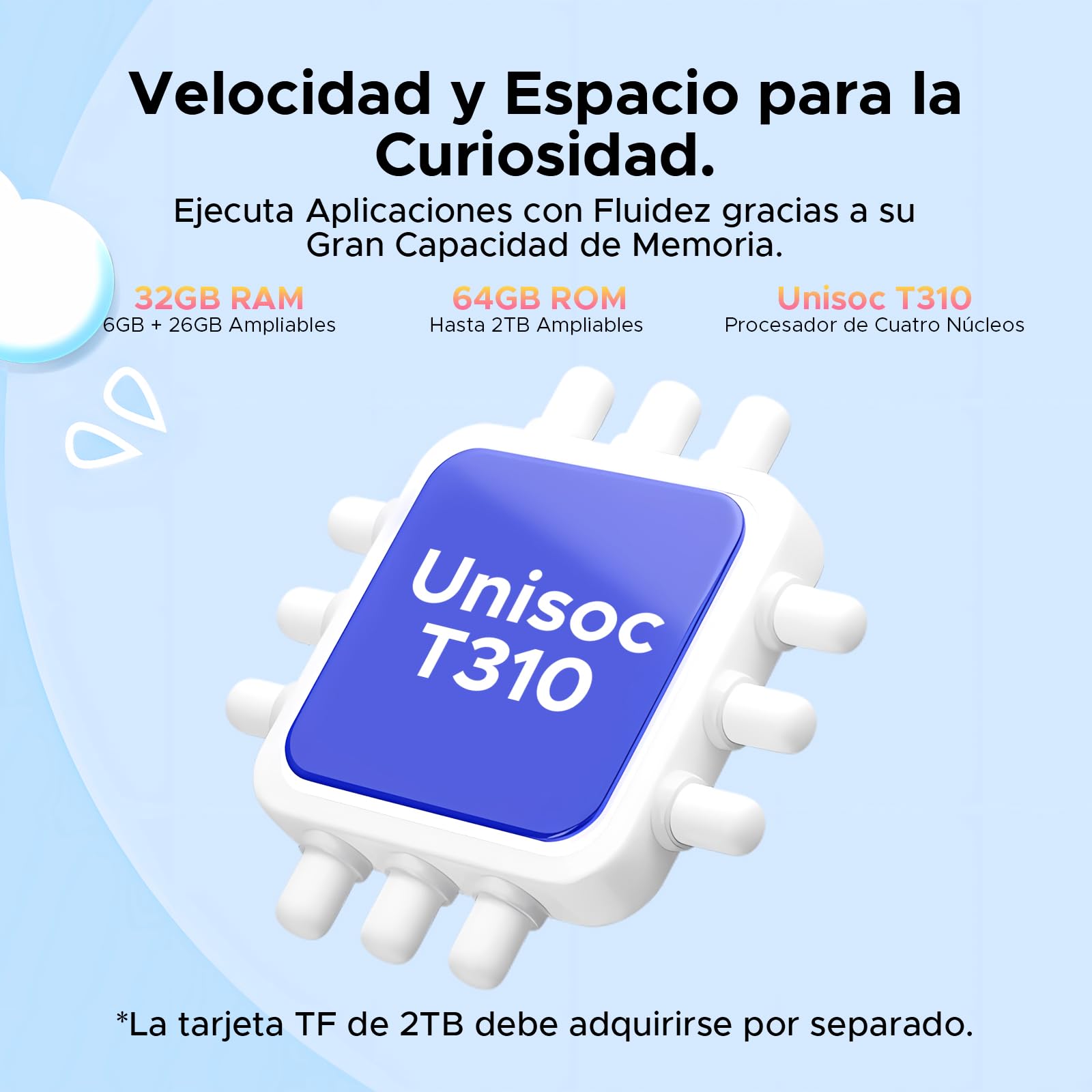 P10 Kid Tablet para Niños 10 pulgada, Tableta Infantil Android 16 Con Gemini AI, 90Hz, 32GB RAM+64GB ROM, 7000mAH, 5G WiFi, Face ID, OTG, GPS, Tablets con lapiz, Tablet para niños de 7 a 10 años, Azul