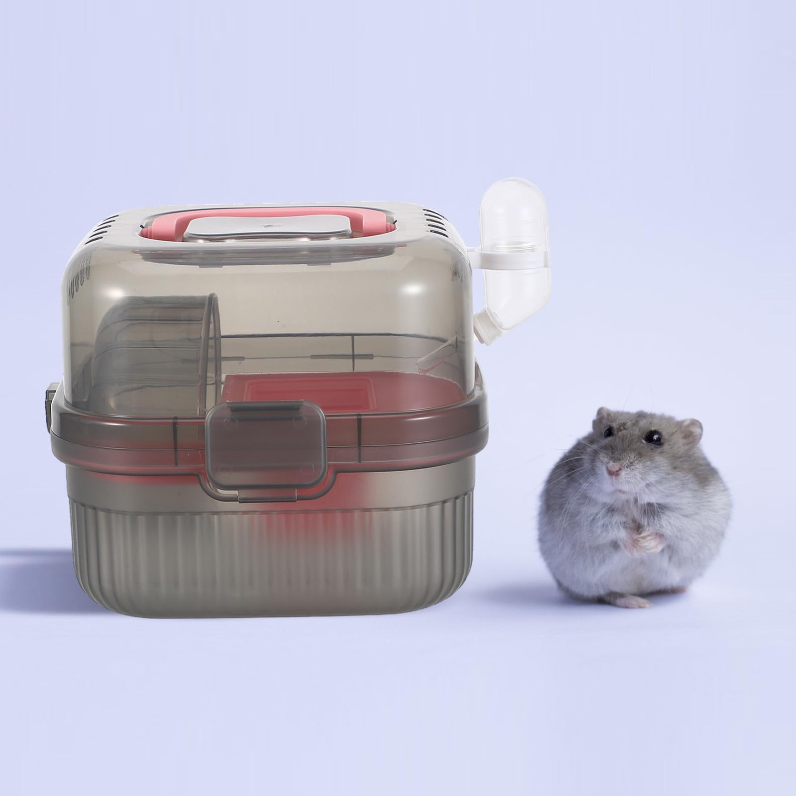 Yardwe Trasportino per Piccoli Animali da Viaggio Gabbia Portatile Doppio Strato per Criceti Porcellini Furetti Custodia per Trasporto con Ventilazione