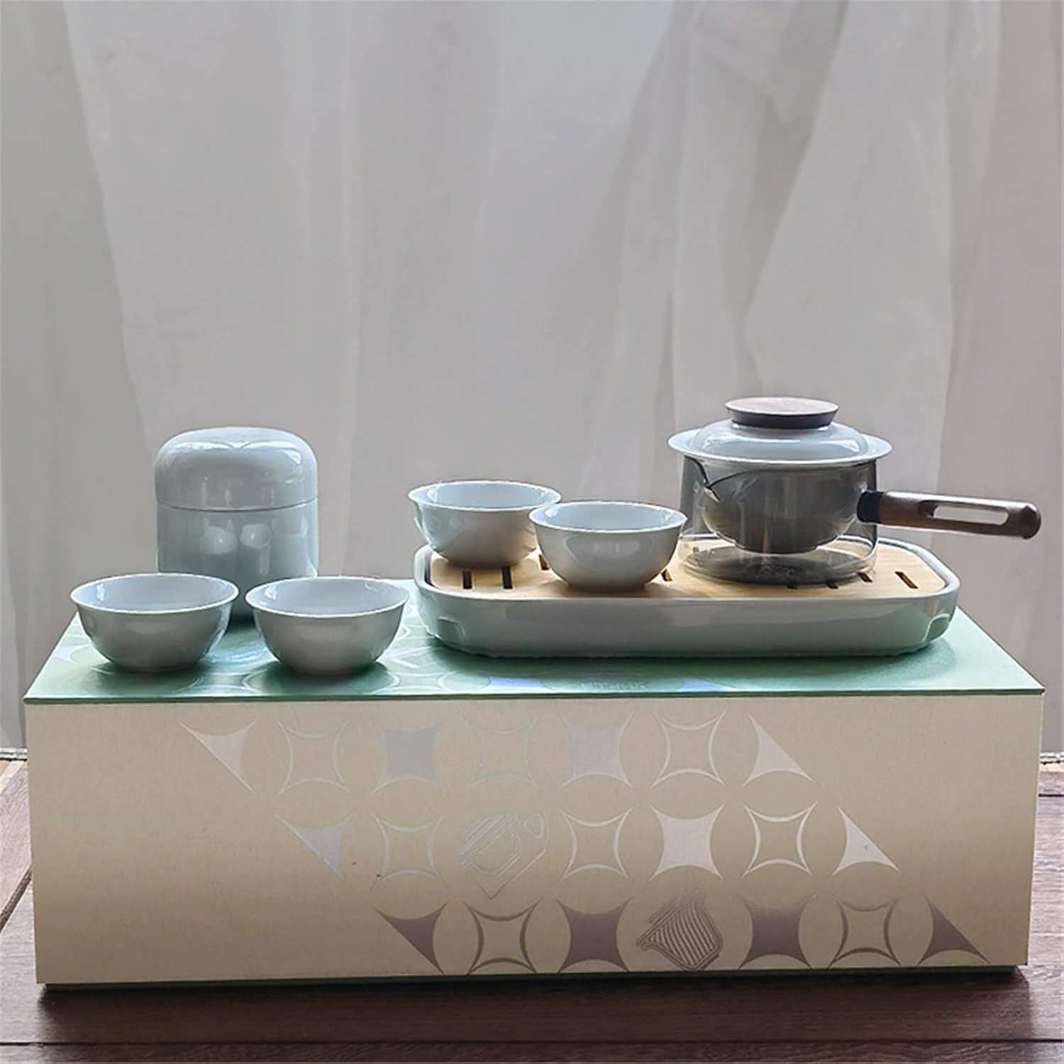 Travel Tea Set with Teapot and 4 Cups for Home-Sets2