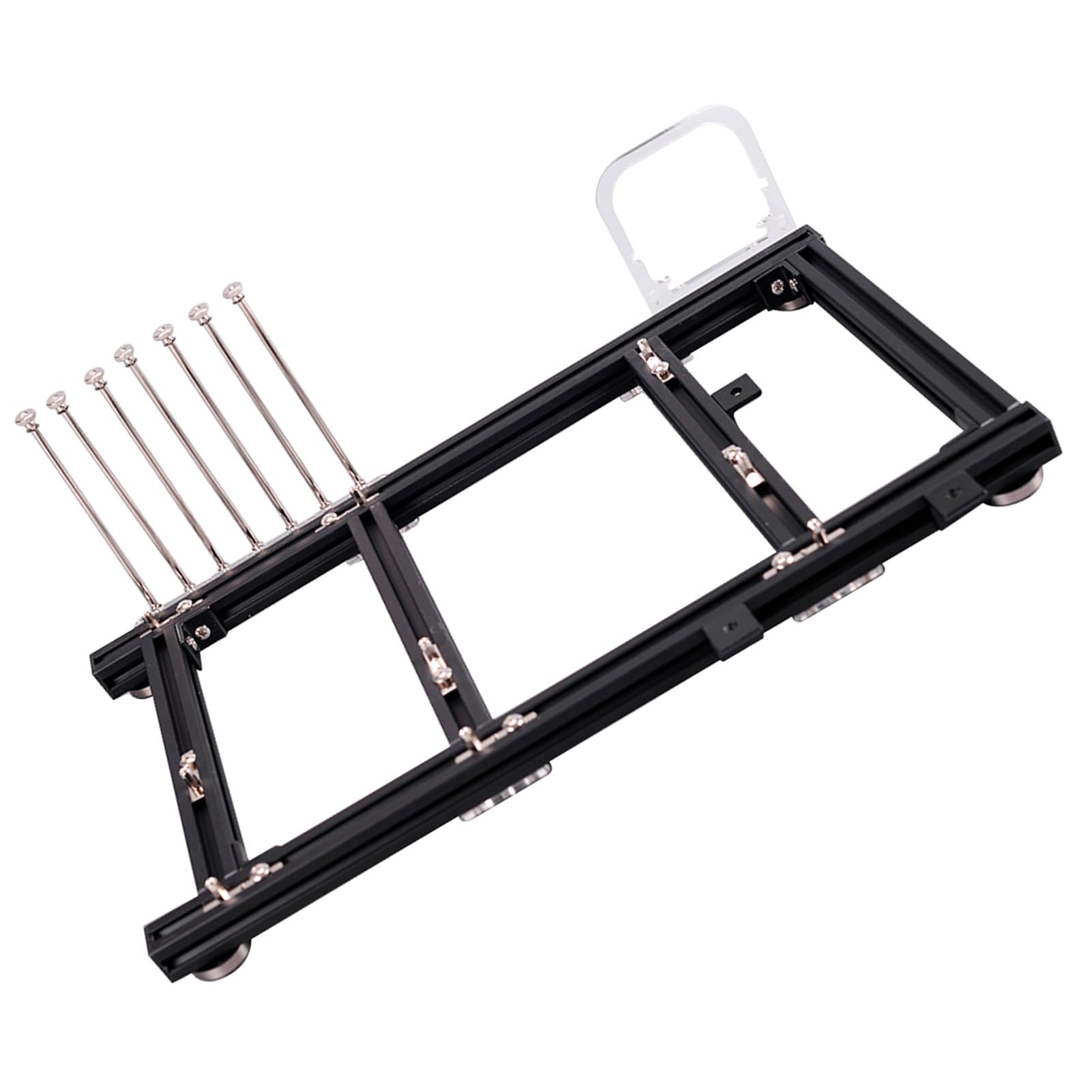 Caja de computadora ATX de aleación de Aluminio de Marco Abierto para Bricolaje, Banco de Pruebas Barebone para overclocking, chasis de PC liviano y apilable con excelente