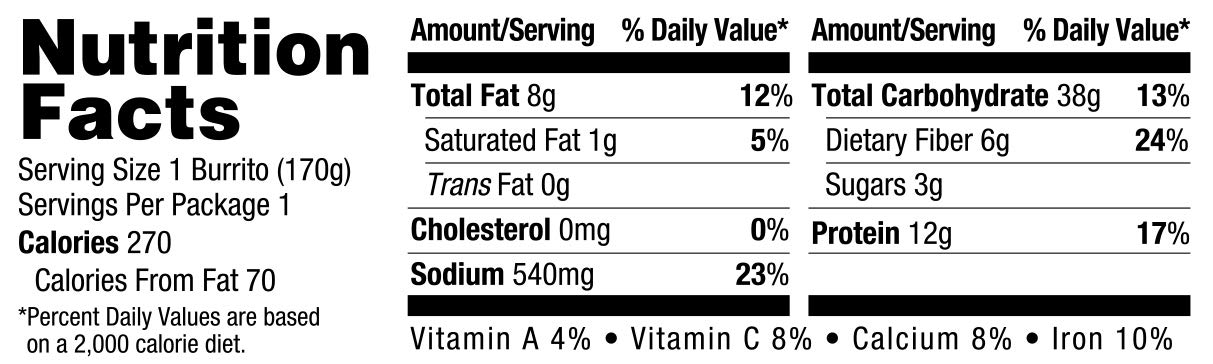Amy's Frozen Breakfast Burrito, Non GMO, 6-Ounce
