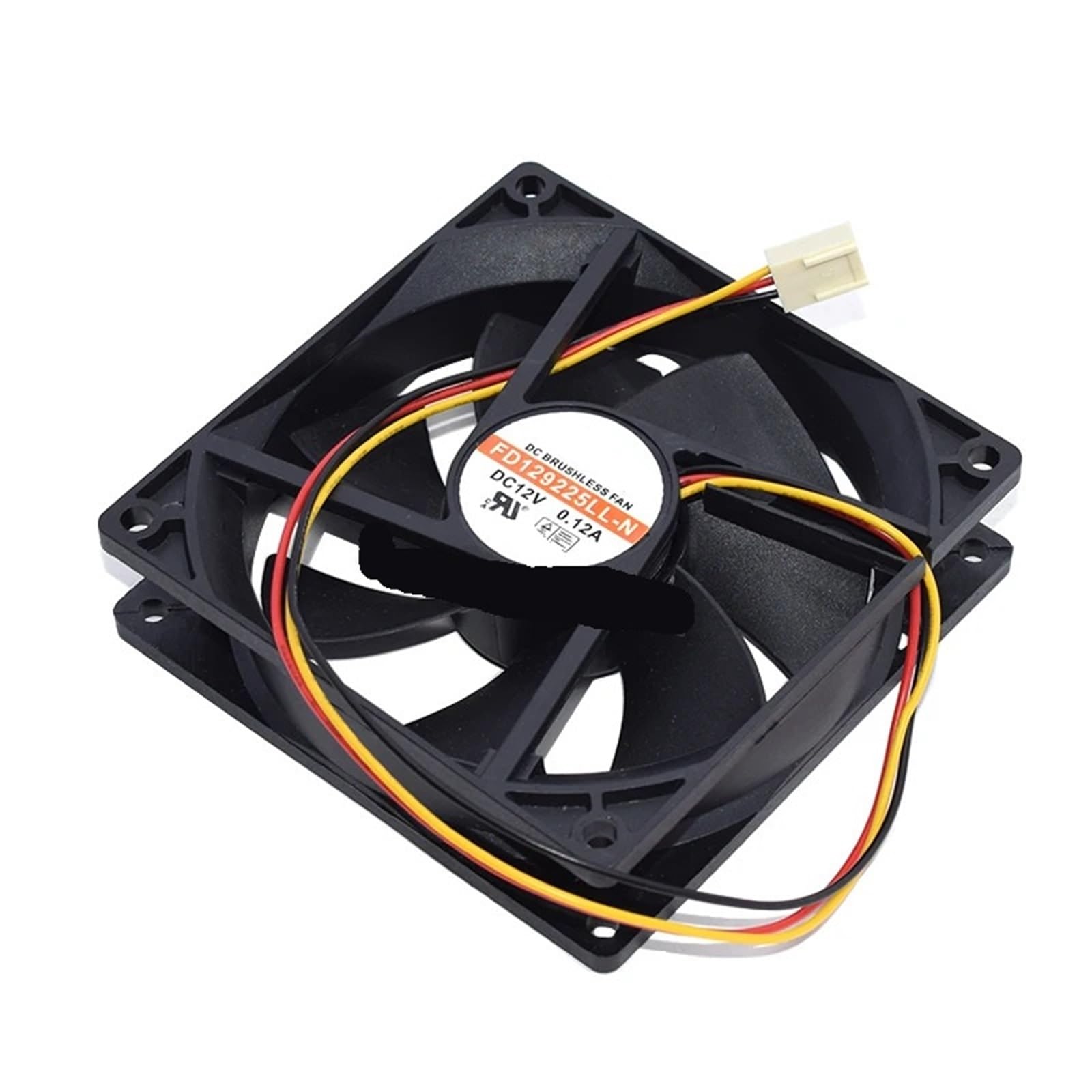 PEQYUACTE FD129225LL-N DC 12V 0.12A 90x90x25mm 3-Wire Server Cooling Fan