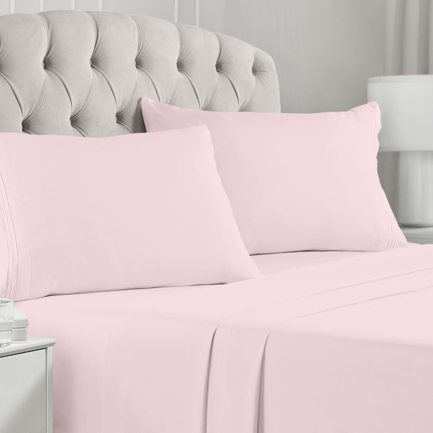 Mellanni Queen Sheets Set 4 PC Iconic Collection Bedding