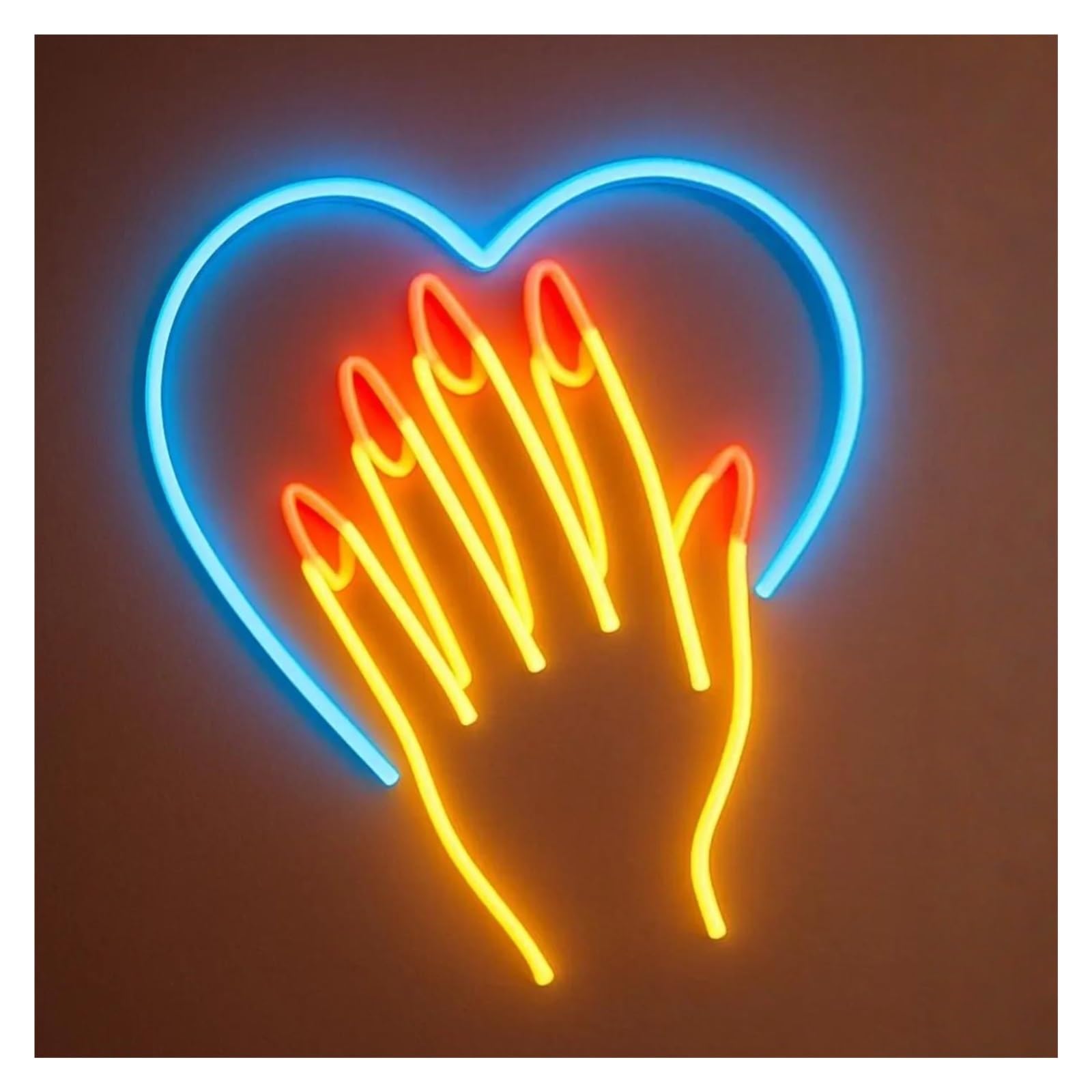 SHOUXI Sign Lamp Manicure Neon Sign Nail Art Light USB Powered Dimmable for Salon Studio Wall Decor Business Window Display 40x35cm