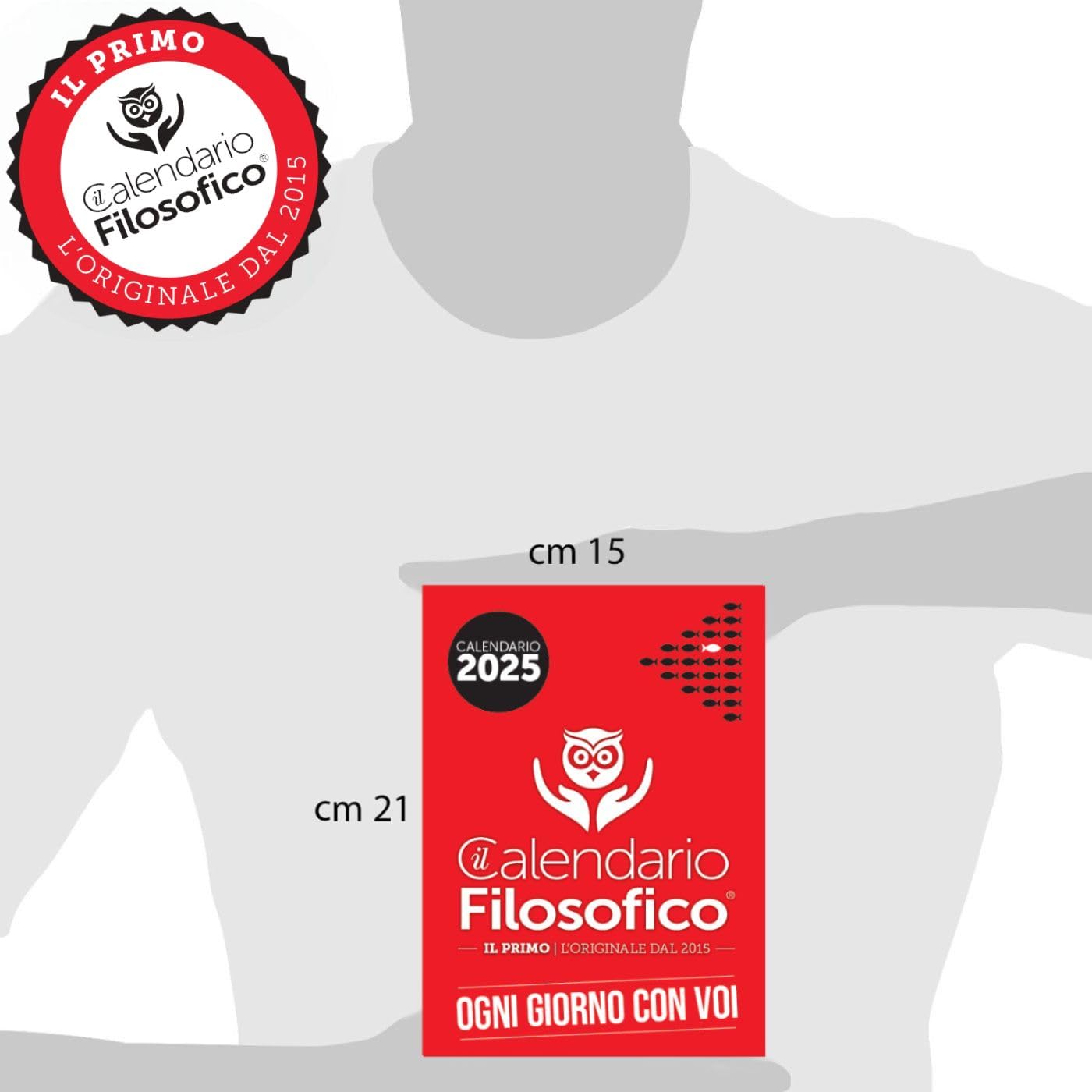 Calendario Filosofico 2025 - Originale Con Frasi Giornaliere | Formato A7 | Made In Italy