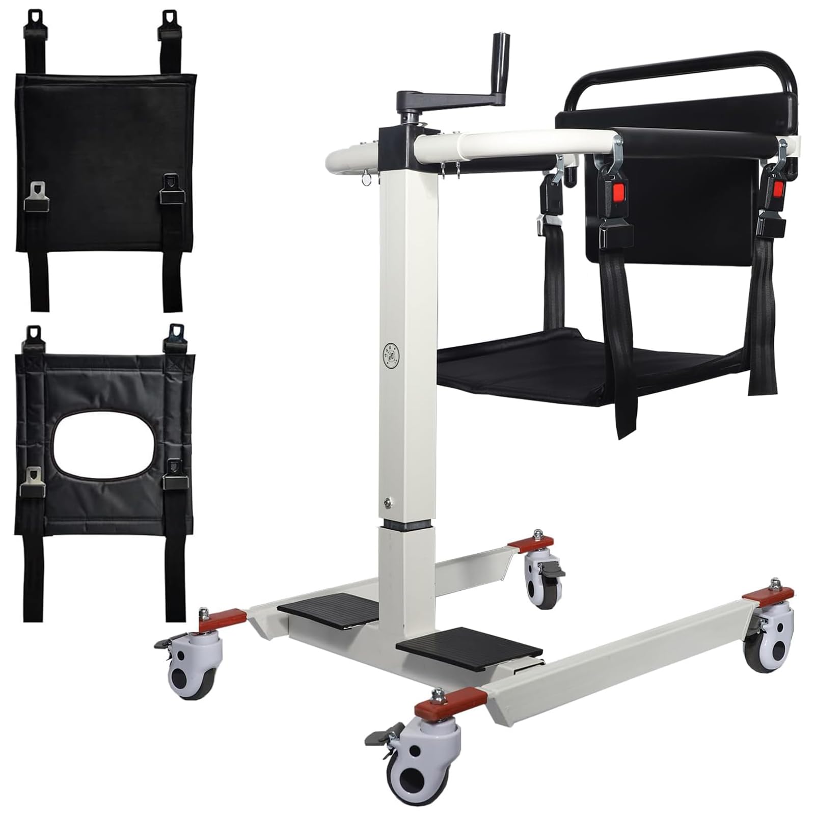 Patient Lift Transfer Chair, Patient Lift for Home, Transfer Lift Wheelchair for Home, Portable Patient Lift for Car, Transfer Chairs for Seniors, Bedside Commode Chair