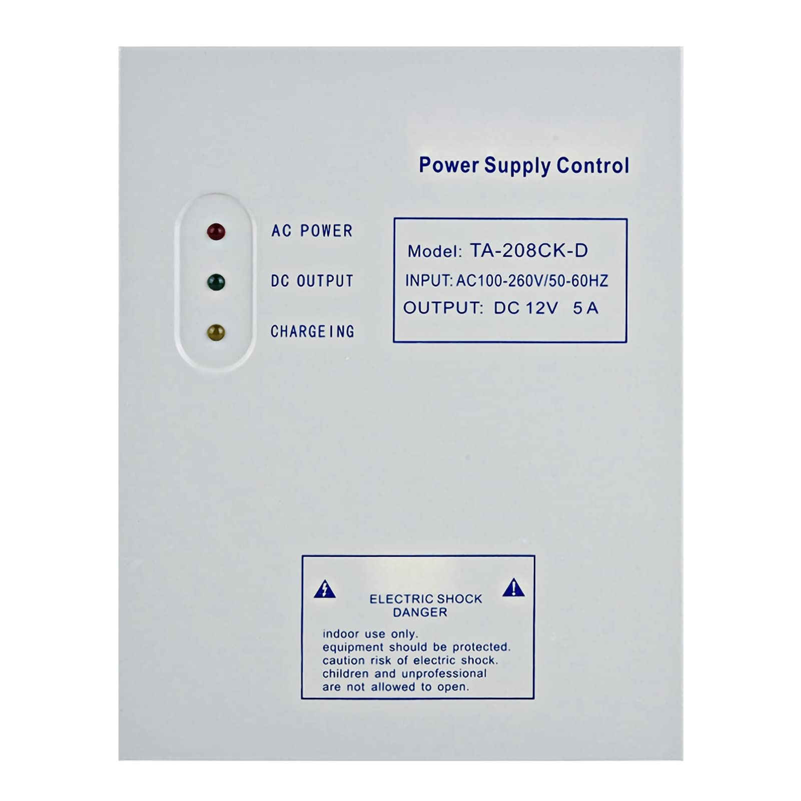 Fuente de Alimentación con Control de Acceso DC 12V 5A Fuente de Alimentación Conmutada Eficiente para Sistemas de Control de Acceso a Puertas