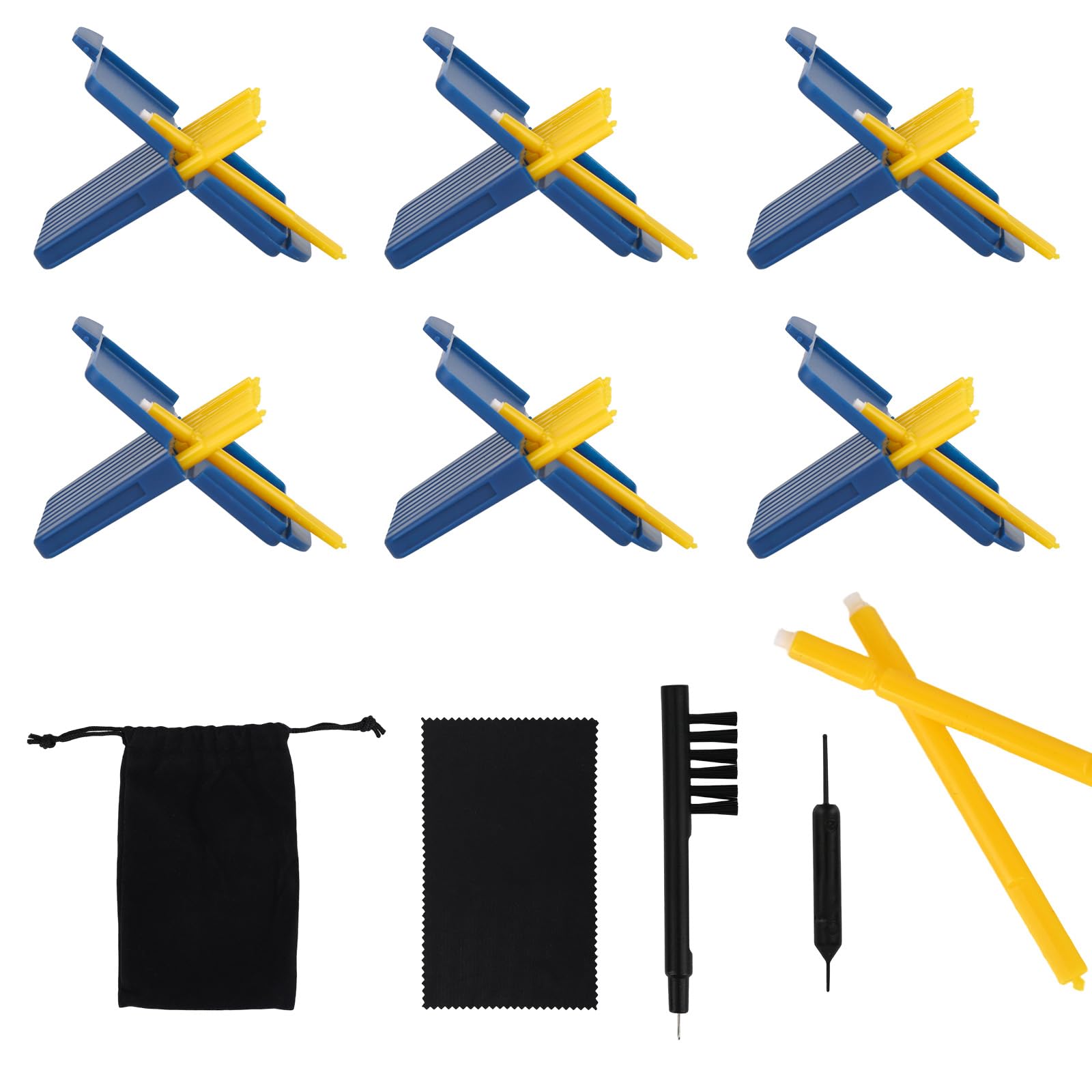 Hearing Aid Wax Guards Filters Kit, Hearing Aids Cleaning Tools Supplies Cleaner Accessories 48 Wax Guards Filters for Starkey with Vent Rod Brushes Storage Bag Cleaning Cloth