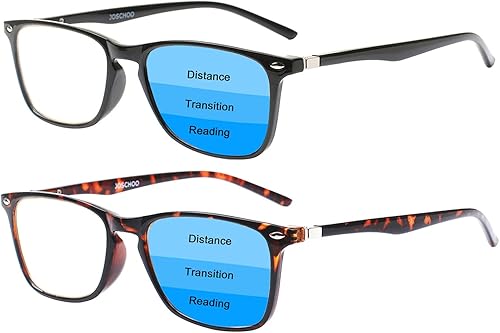 Paquete de 2 lentes de lectura progresivos multienfoque para hombres y mujeres, bloqueo de luz azul, para computadora y lectores antifatiga ocular disponible en Yaxa Guatemala