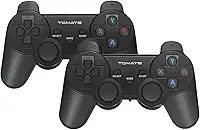 Kit 2 Controles Wireless sem Fio 2.4G com Alcance Até 10 Metros para PC TV e Jogos com Recepctor USB