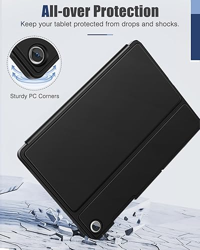 Miniatura 5 de MoKo Funda para Samsung Galaxy Tab A9 Plus de 11 pulgadas 2023, carcasa protectora delgada y rígida de visión multiángulo con función de encendido y