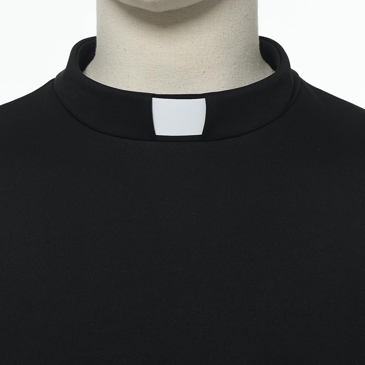 BPURB Prêtre Soutane Toga avec col à onglet, pour homme, clergé, chaire, vétérinaire, prêtre, église