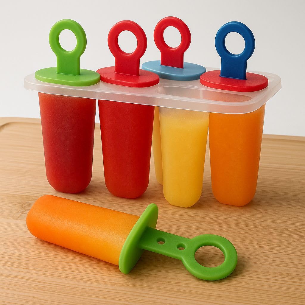 FAMKEEP Stampi per Crema,Ghiaccioli in Silicone Stampo, Silicone Stampi per Gelato senza BPA, DIY Stampi Riutilizzabili di Gelati 12 Cavità in Silicone, Stampo Ghiaccioli per Bambini Adulti