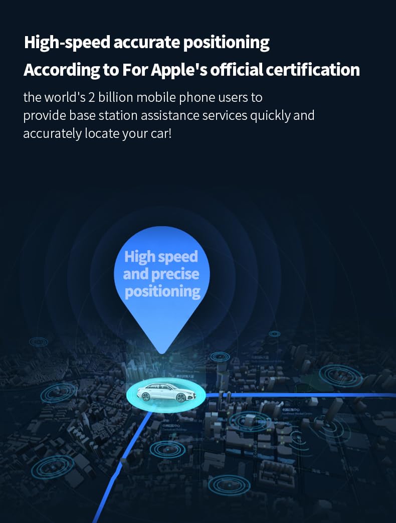 Cargador de Coche 2 en 1 con Localizador GPS Integrado, Compatible con “Find My” iOS, Seguimiento en Tiempo Real, Antirrobo, Doble Puerto USB-C y USB-A, Carga Rápida para Vehículos, Localizador Oculto