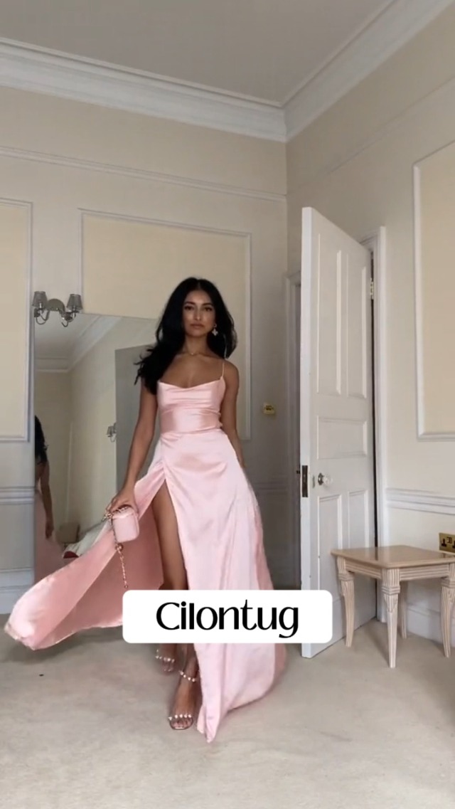 silk dress flowy Silk Charmeuse Flowy V Neckline Dress