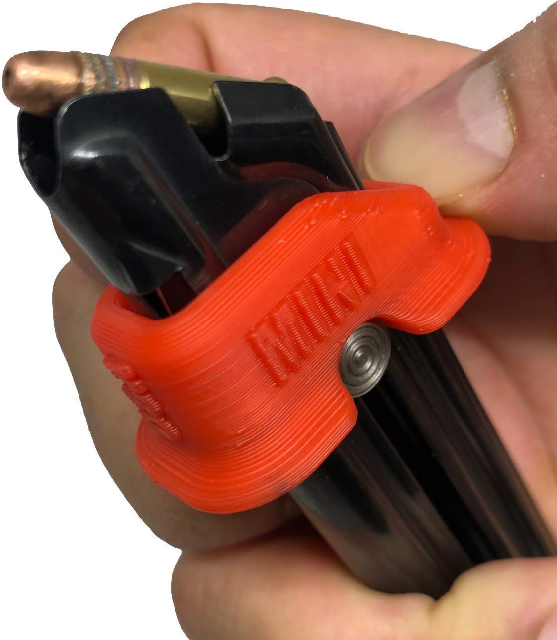 Mini Magazine Speed Loader Designed to fit Ruger Mark I II III IV 22/45, Smith & Wesson Victory, Browning Buckmark 22LR, Quickie Loader (Red)